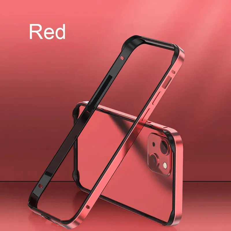 Hybrid Silicone Aluminum Metal Frame Case For iPhone