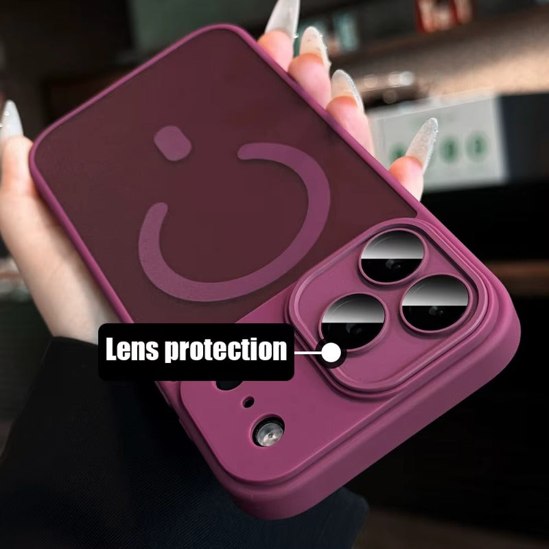 Plum Color Translucent Frosted Hard Case for iPhone