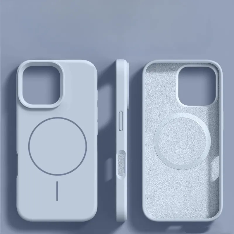 Magsafe Magnetic Liquid Silicone Case for iPhone