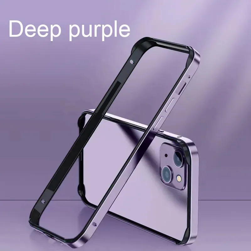 Hybrid Silicone Aluminum Metal Frame Case For iPhone