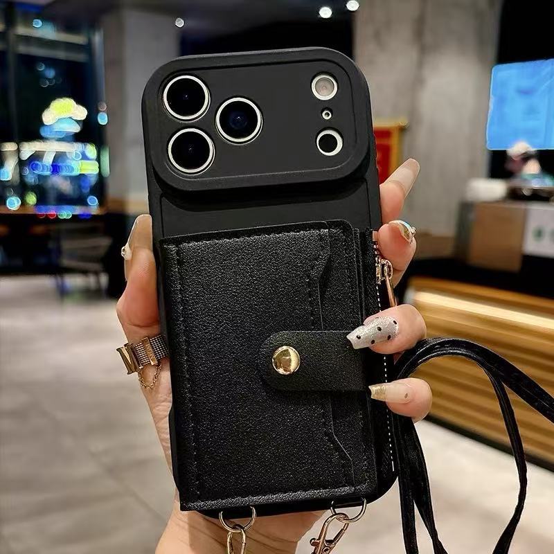 Lanyard card holder case for iPhone