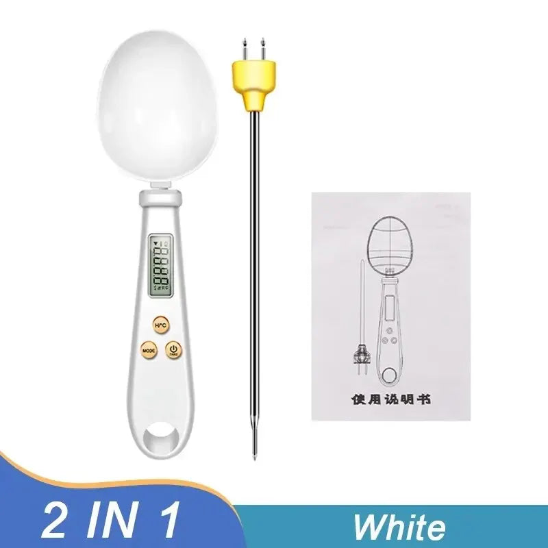2in1 Electronic Kitchen Scale Mini For Food Thermometer