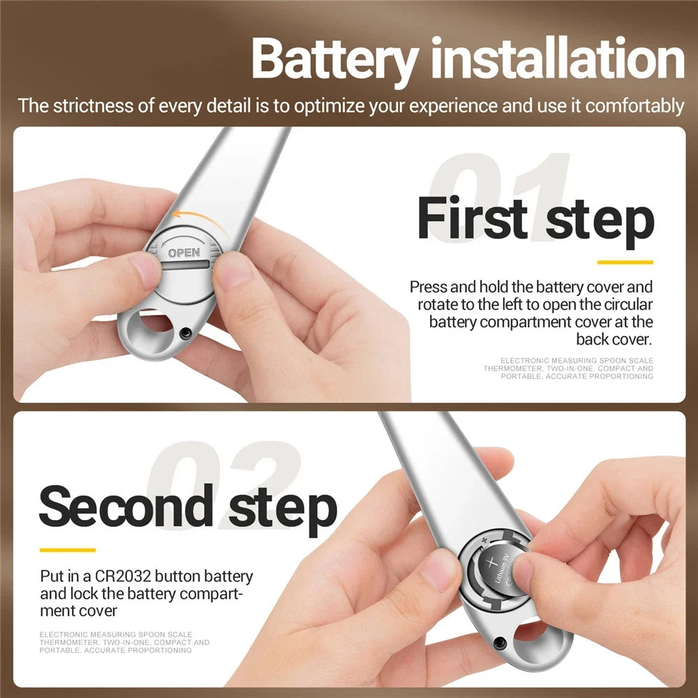 2in1 Electronic Kitchen Scale Mini For Food Thermometer