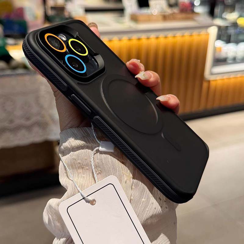 Bicolor Matte Frosted Magnetic Translucency Case For iPhone