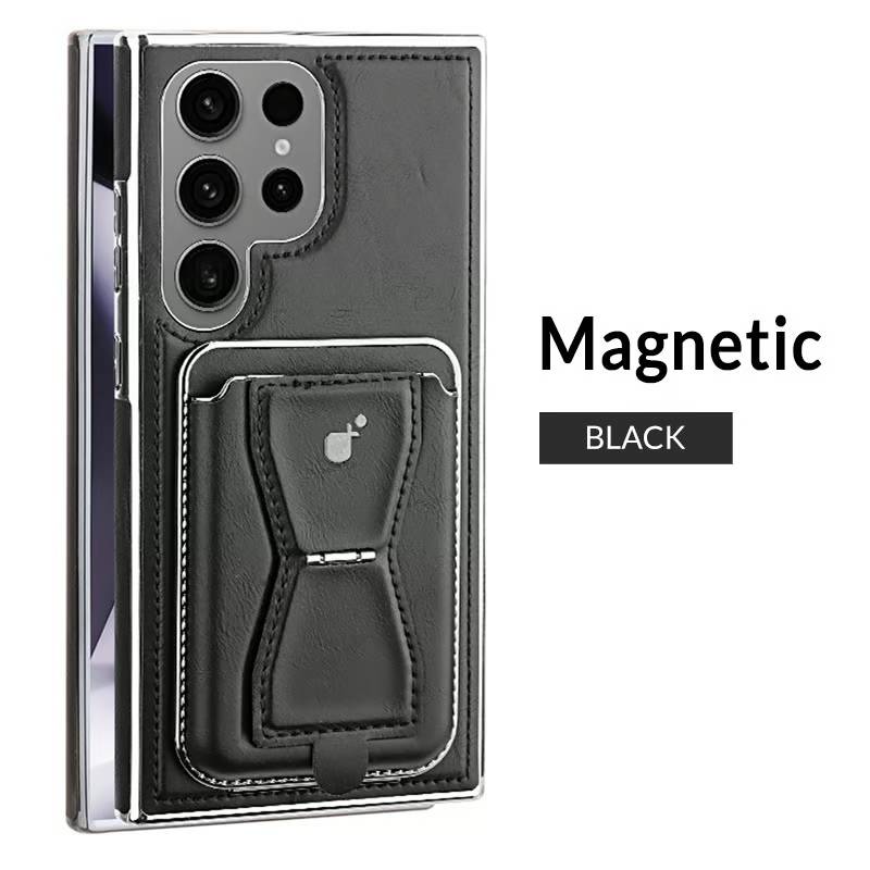 Leather CardHolder 2in1 detachable Magnetic Phone Case For Samsung