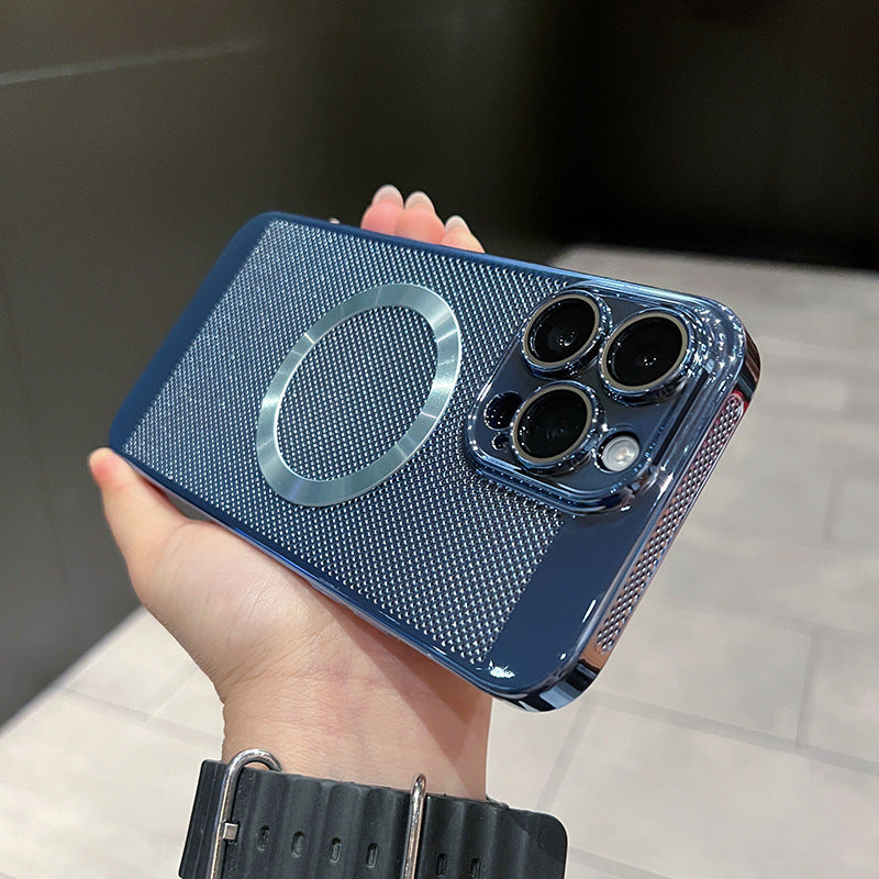 Electroplated Magnetic Heat-Dissipating Case for iPhone