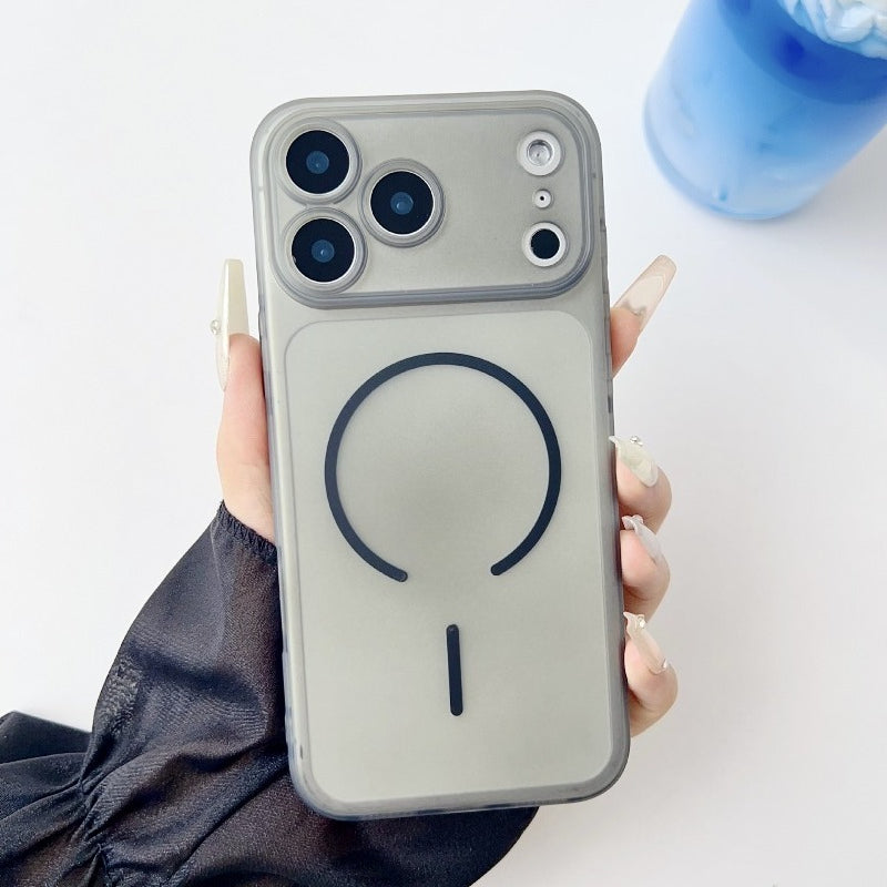 Ultra thin frosted ice mist magnetic case For iPhone