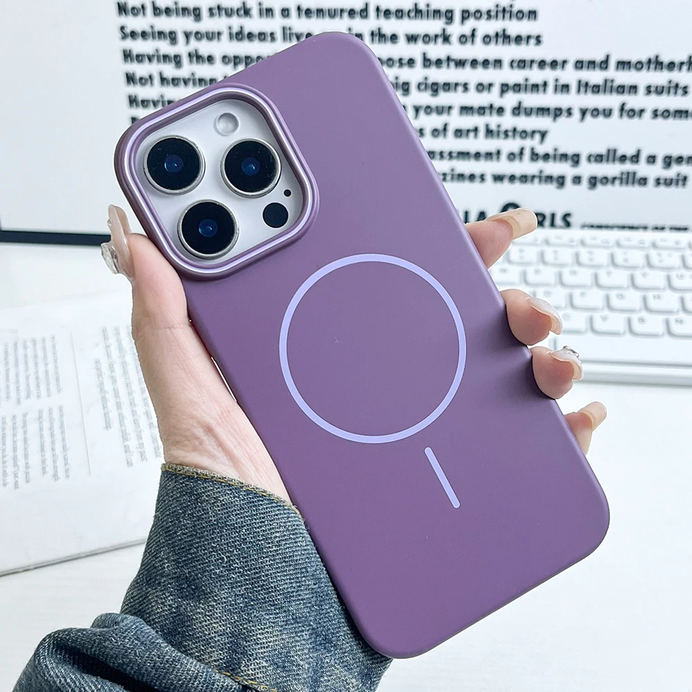 Ultra-thin matte Magsafe Magnetic charging   hard case for iPhone