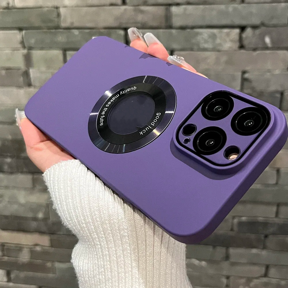 Magsafe Magnetic Solid Color Matte Hard  Case For iPhone