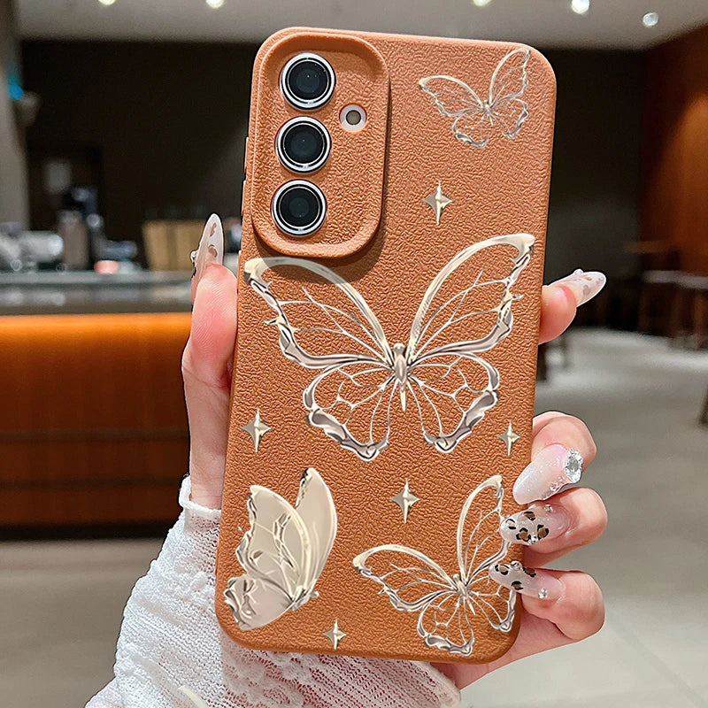 Golden Butterfly Case For Samsung