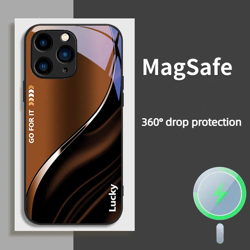 Green Phone Case Tempered Glass For Iphone