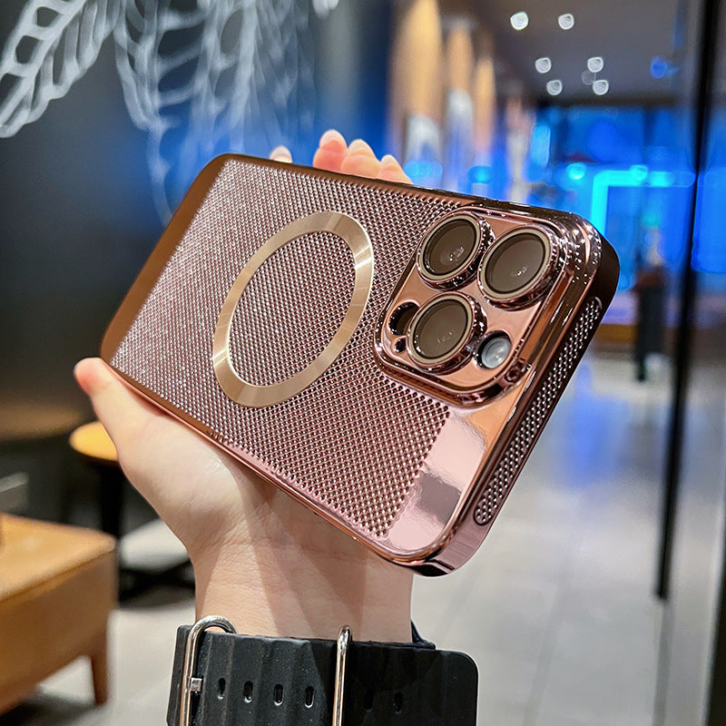 Electroplated Magnetic Heat-Dissipating Case for iPhone
