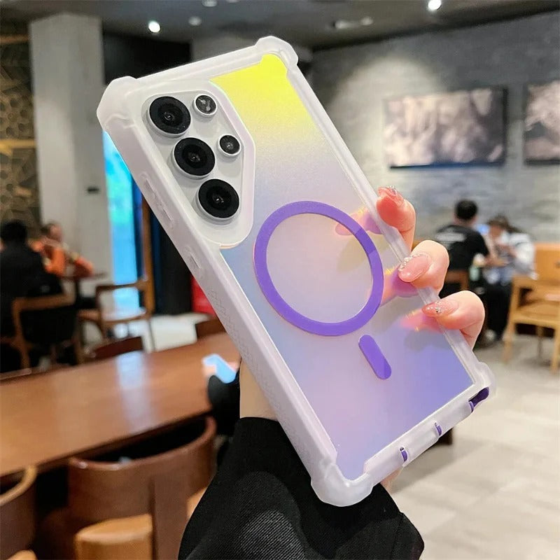 Luxury Shockproof Magnetic Changing Color Case for Samsung