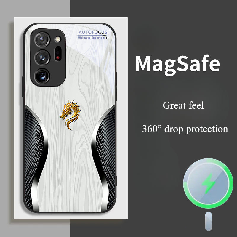 Magsafe Dragon Spirit Wood Grain Case Samsung