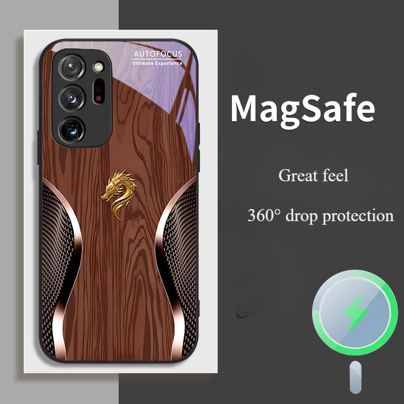 Magsafe Dragon Spirit Wood Grain Case Samsung