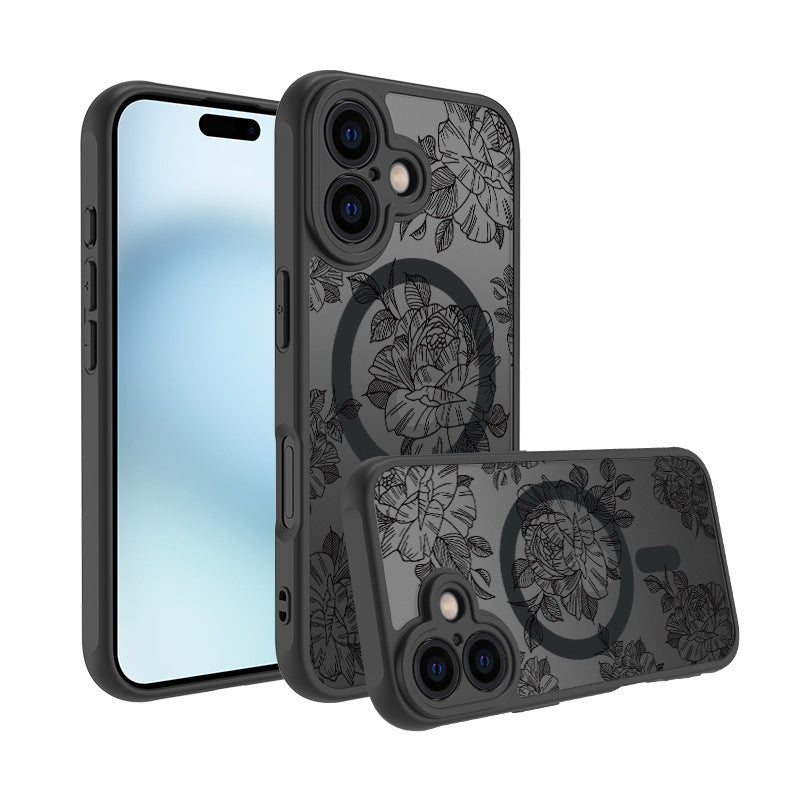 Magsafe Magnetic Leopard Print Simple Case for iPhone