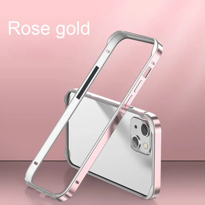 Hybrid Silicone Aluminum Metal Frame Case For iPhone