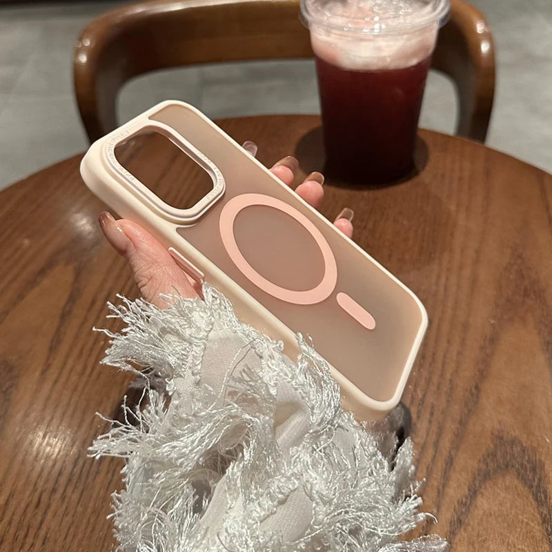 Ice Mist Magsafe Magnetic Shockproof Hard Case For iPhone 