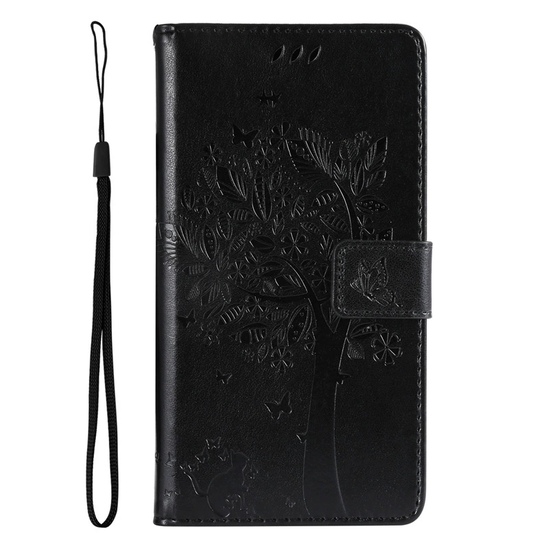 Butterfly embossing Flip Stand Leather Wallet Case For iPhone