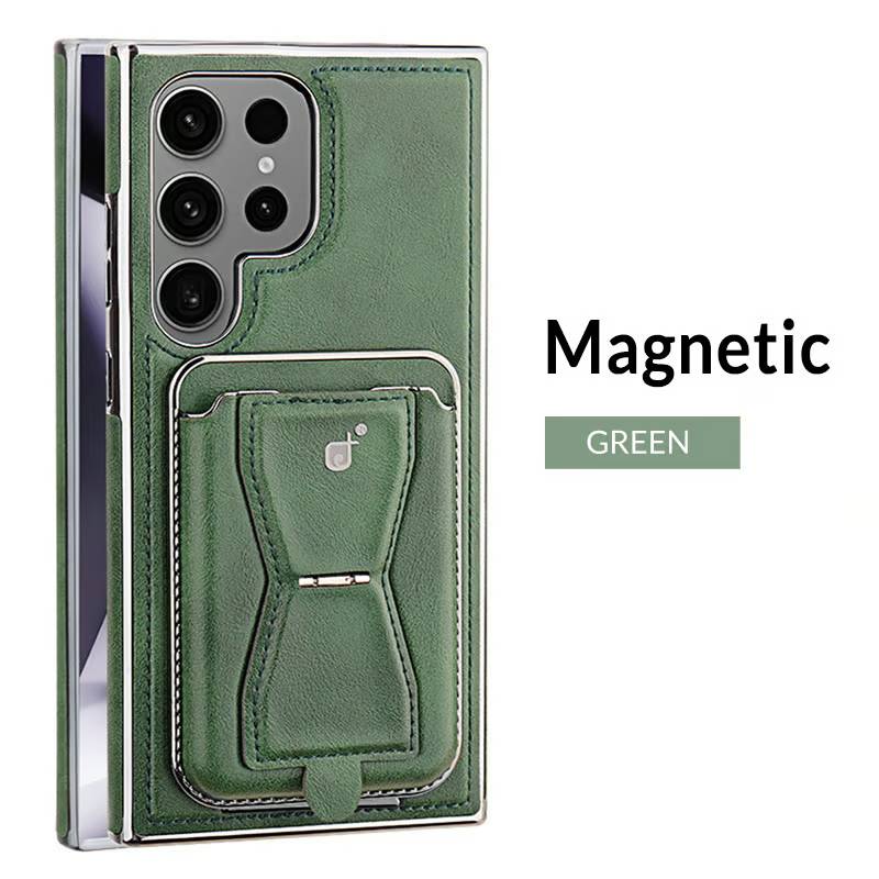 Leather CardHolder 2in1 detachable Magnetic Phone Case For Samsung