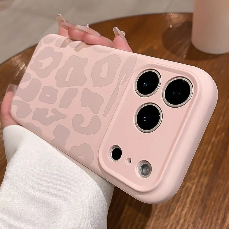 Leopard Pattern Liquid Silicone Case for iPhone