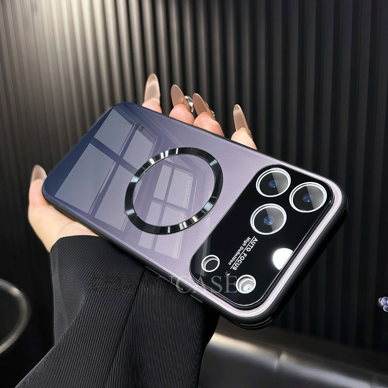 Aurora Gradient Magnetic Glass Case for iPhone