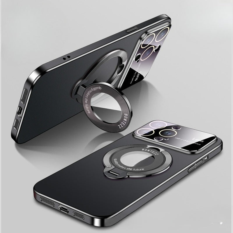 ultra-thin Logo-exposed magnetic invisible stand case for iPhone