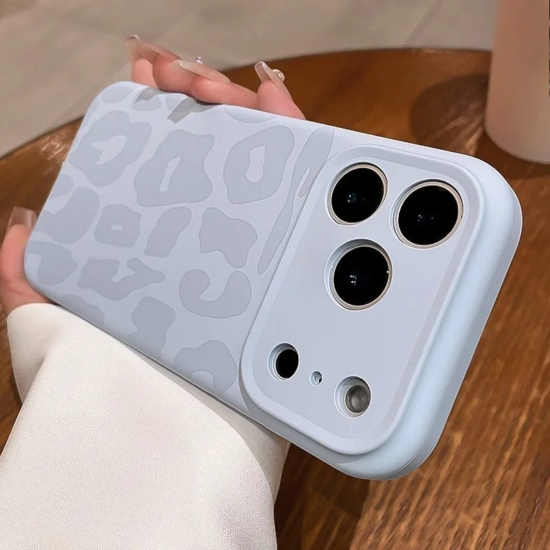 Leopard Pattern Liquid Silicone Case for iPhone
