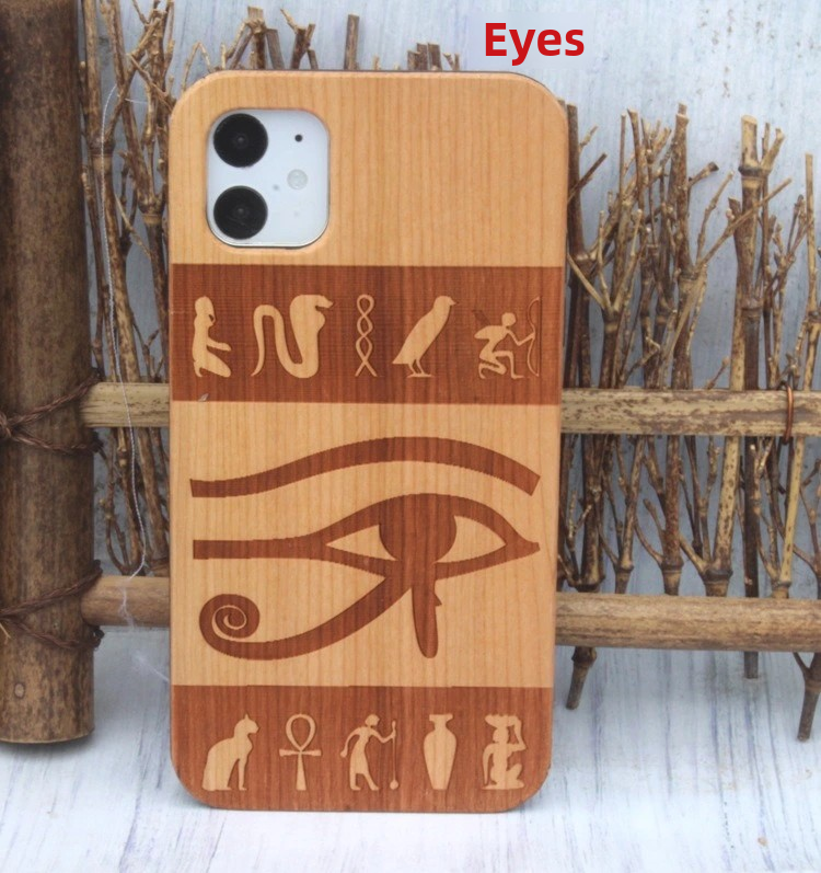 feature cherry wood laser engraving case for iphone