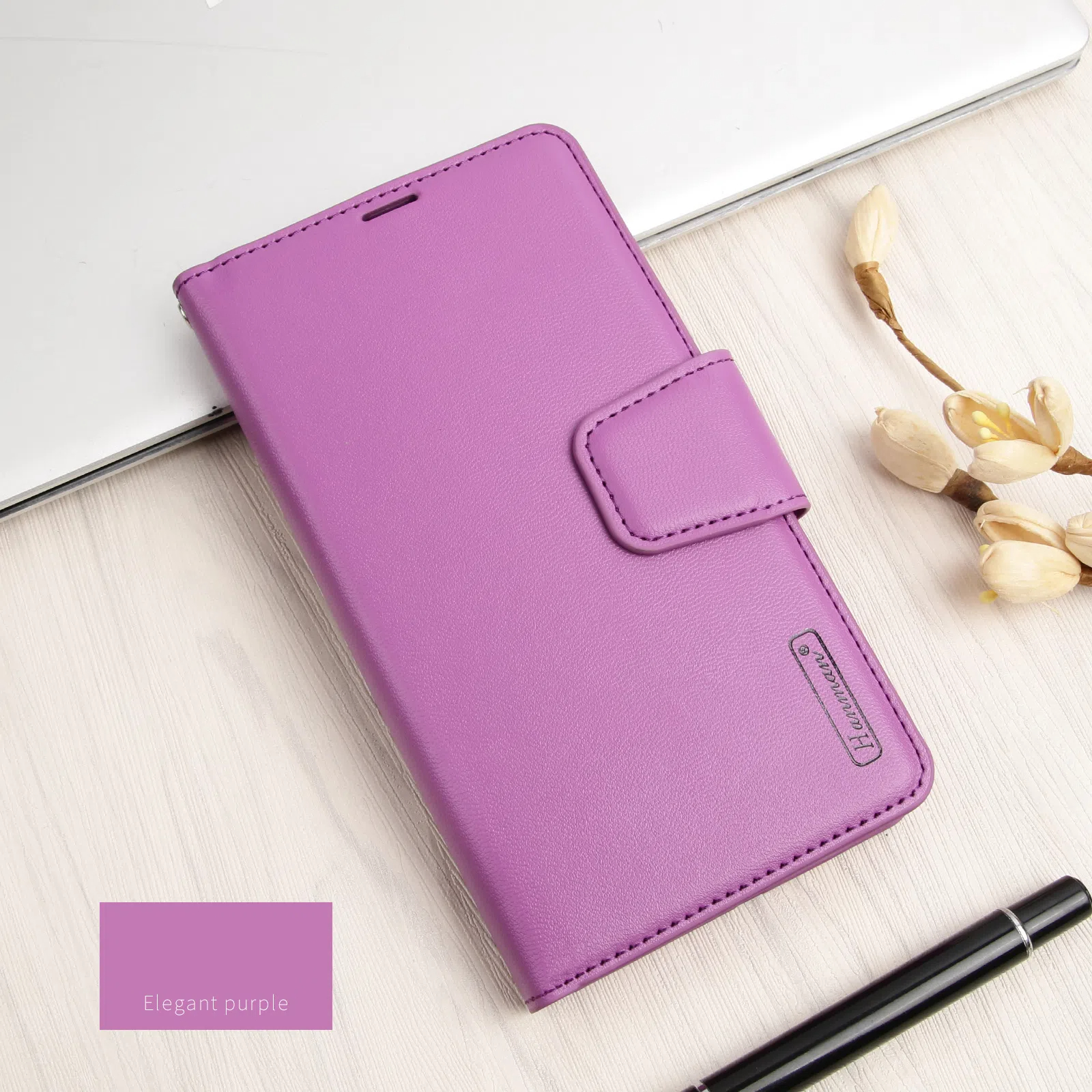 Leather Wallet Stand Phone Case For Samsung