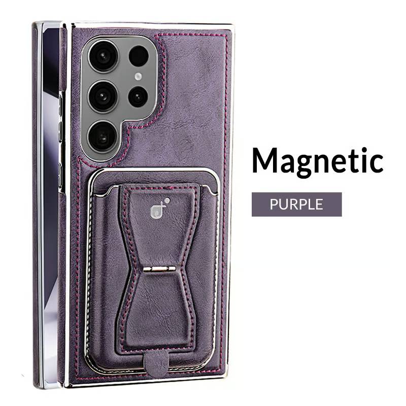 Leather CardHolder 2in1 detachable Magnetic Phone Case For Samsung
