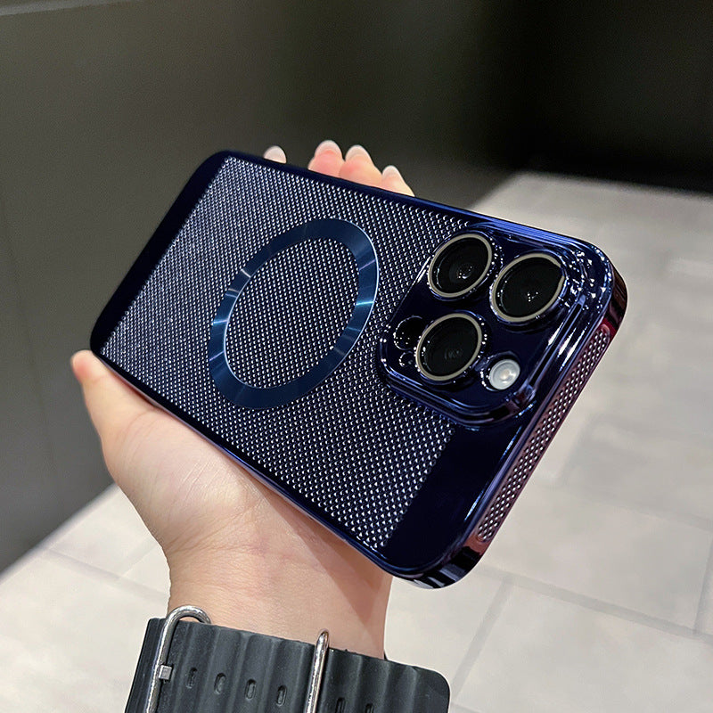 Electroplated Magnetic Heat-Dissipating Case for iPhone