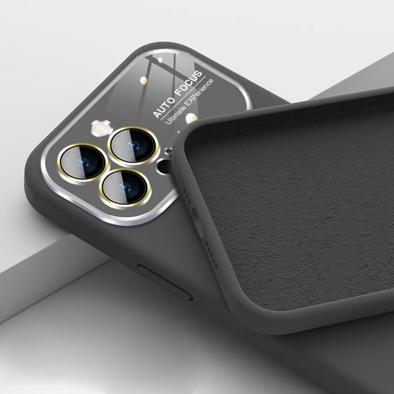 Square Liquid Silicone Case for iPhone