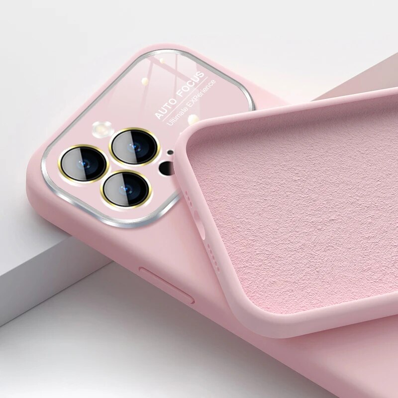 Square Liquid Silicone Case for iPhone