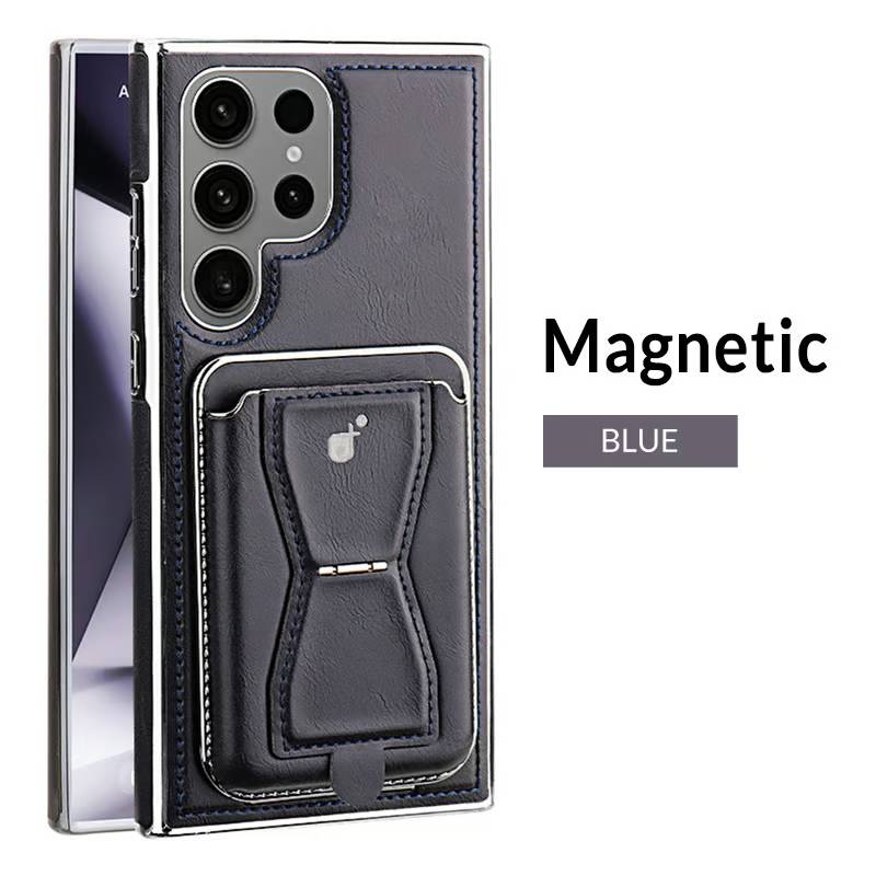 Leather CardHolder 2in1 detachable Magnetic Phone Case For Samsung