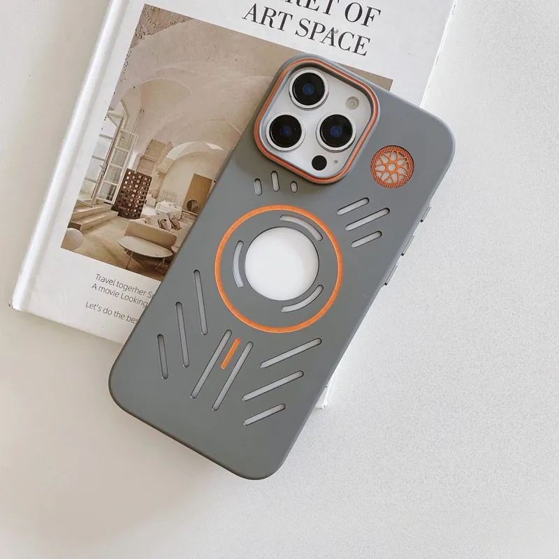 Magsafe missing label heat dissipation matte  case For iPhone