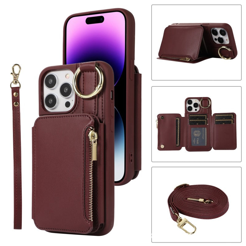 Leather Card Holder Case for iPhone