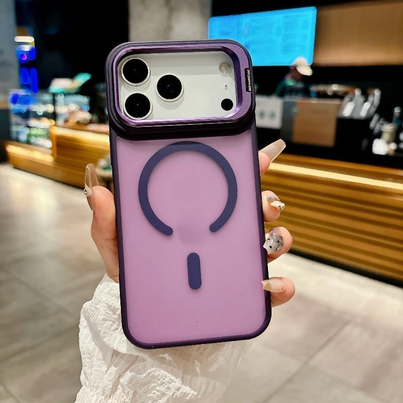 Metal Bracket Magsafe Magnetic Case For iPhone