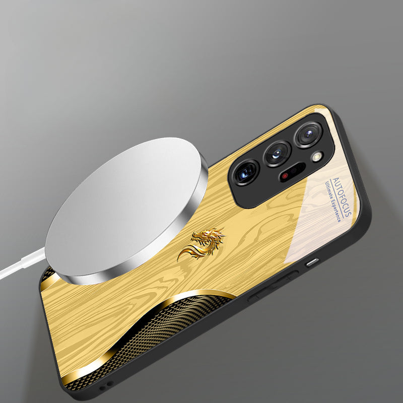 Magsafe Dragon Spirit Wood Grain Case Samsung