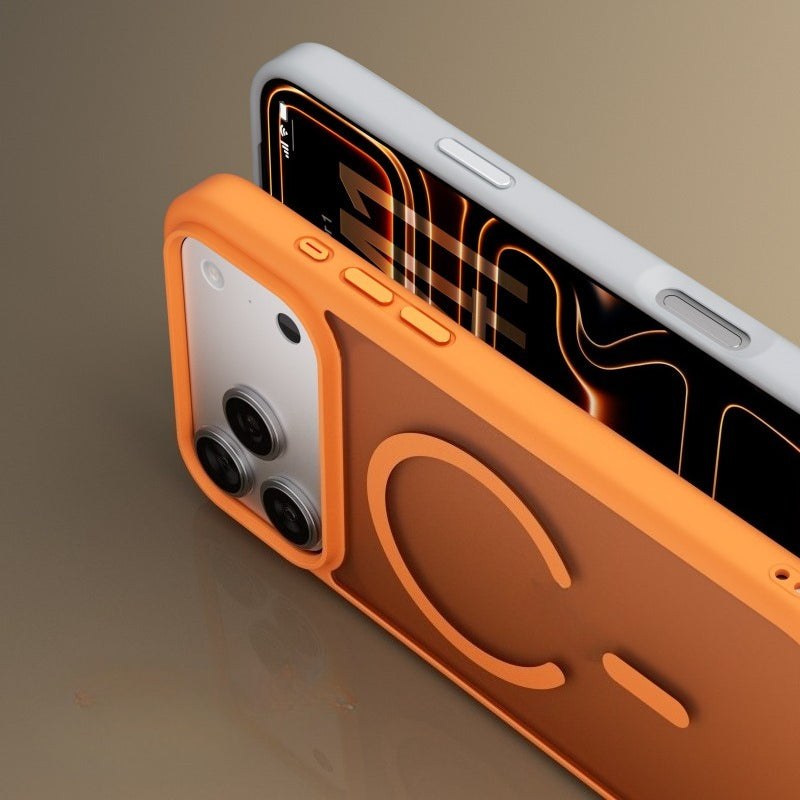 Skin-feel matte magnetic thickened case for iPhone