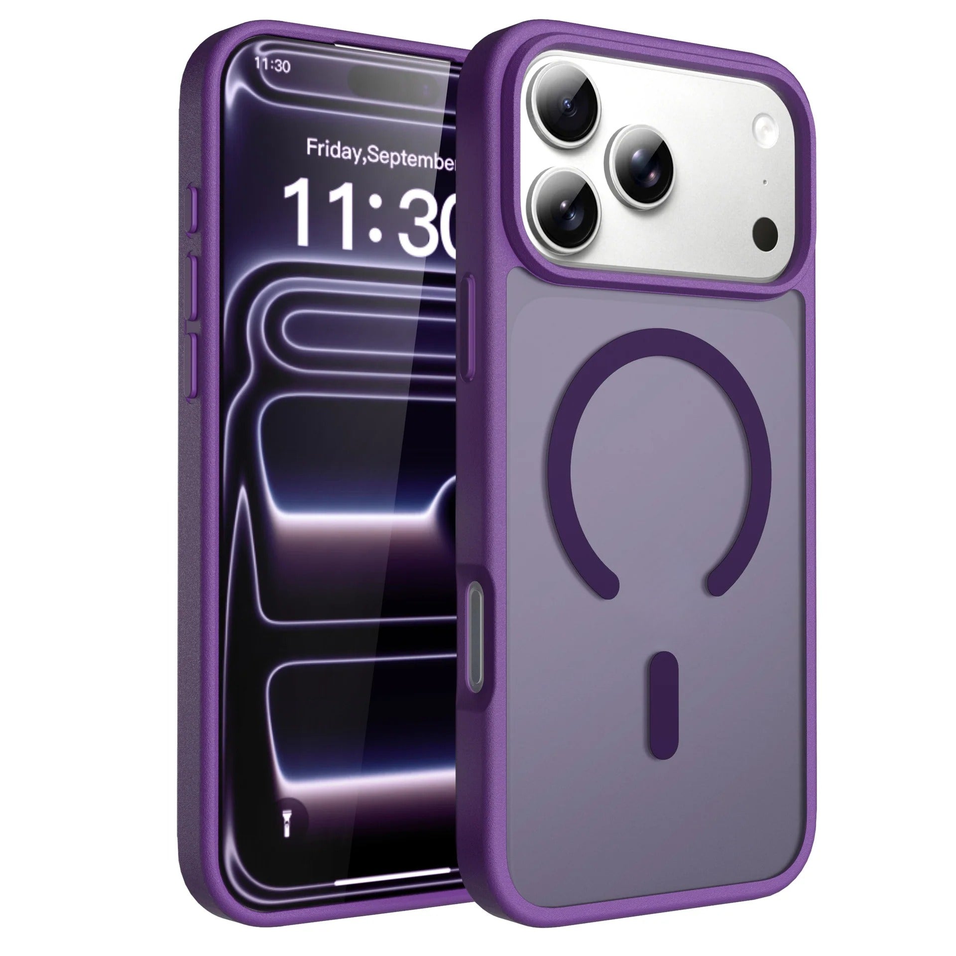 Magnetic matte skin feel case For iPhone