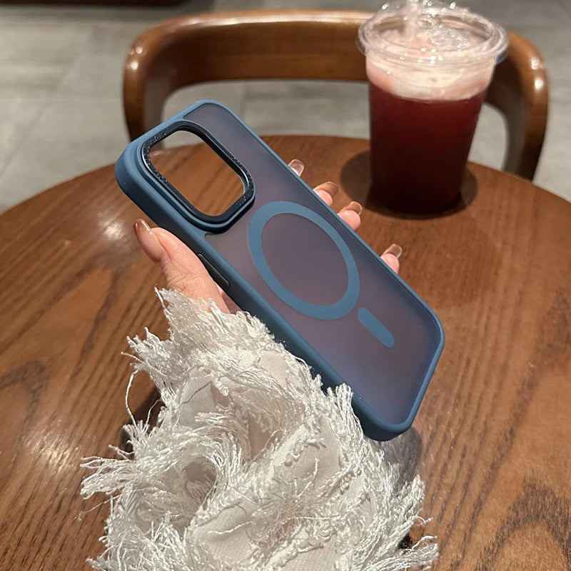 Ice Mist Magsafe Magnetic Shockproof Hard Case For iPhone 