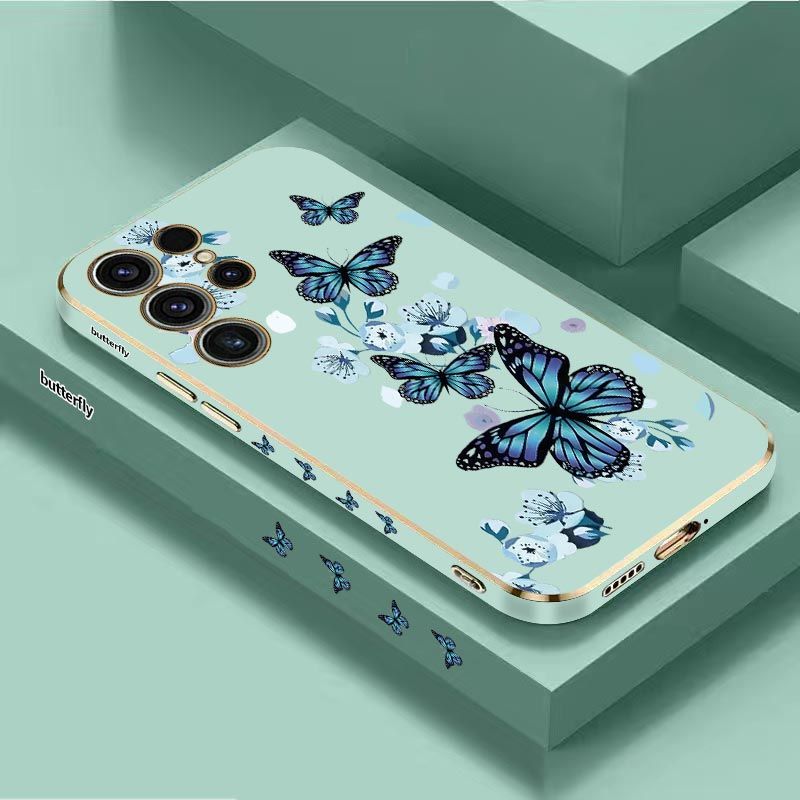 Aurora Butterfly Plating Case For Samsung