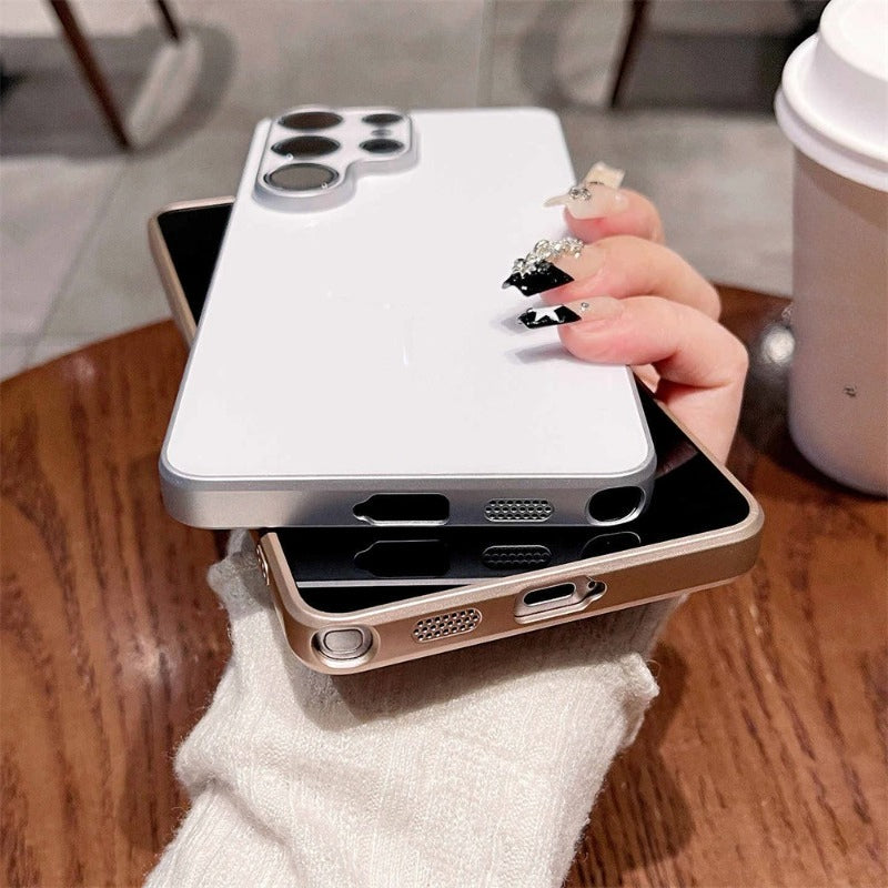 Metallic Paint Magnetic Laser Thin Case For Samsung