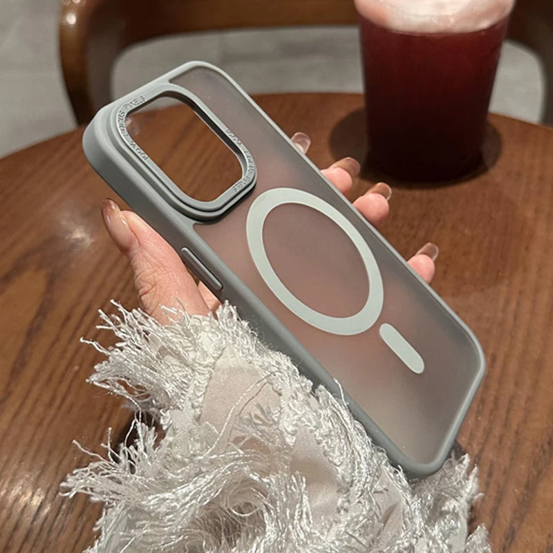 Ice Mist Magsafe Magnetic Shockproof Hard Case For iPhone 