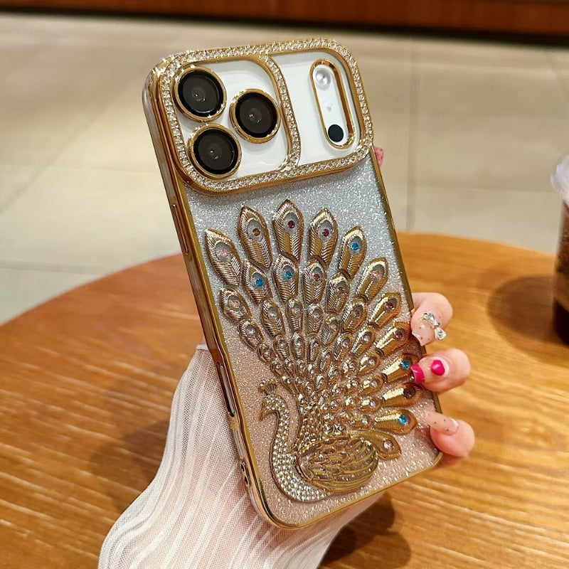 Luxury Bling Peacock Glitter Diamond Case For iPhone