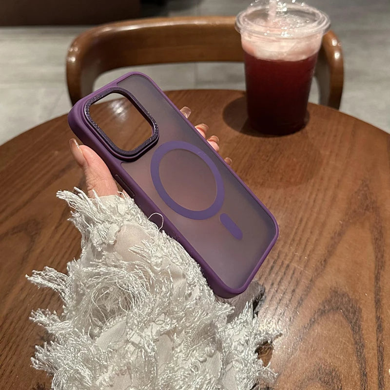 Ice Mist Magsafe Magnetic Shockproof Hard Case For iPhone 