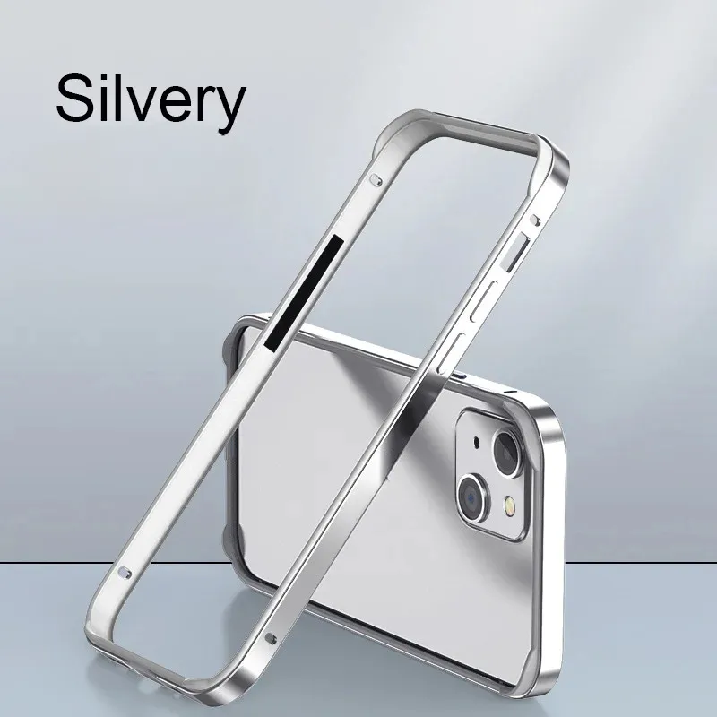 Hybrid Silicone Aluminum Metal Frame Case For iPhone