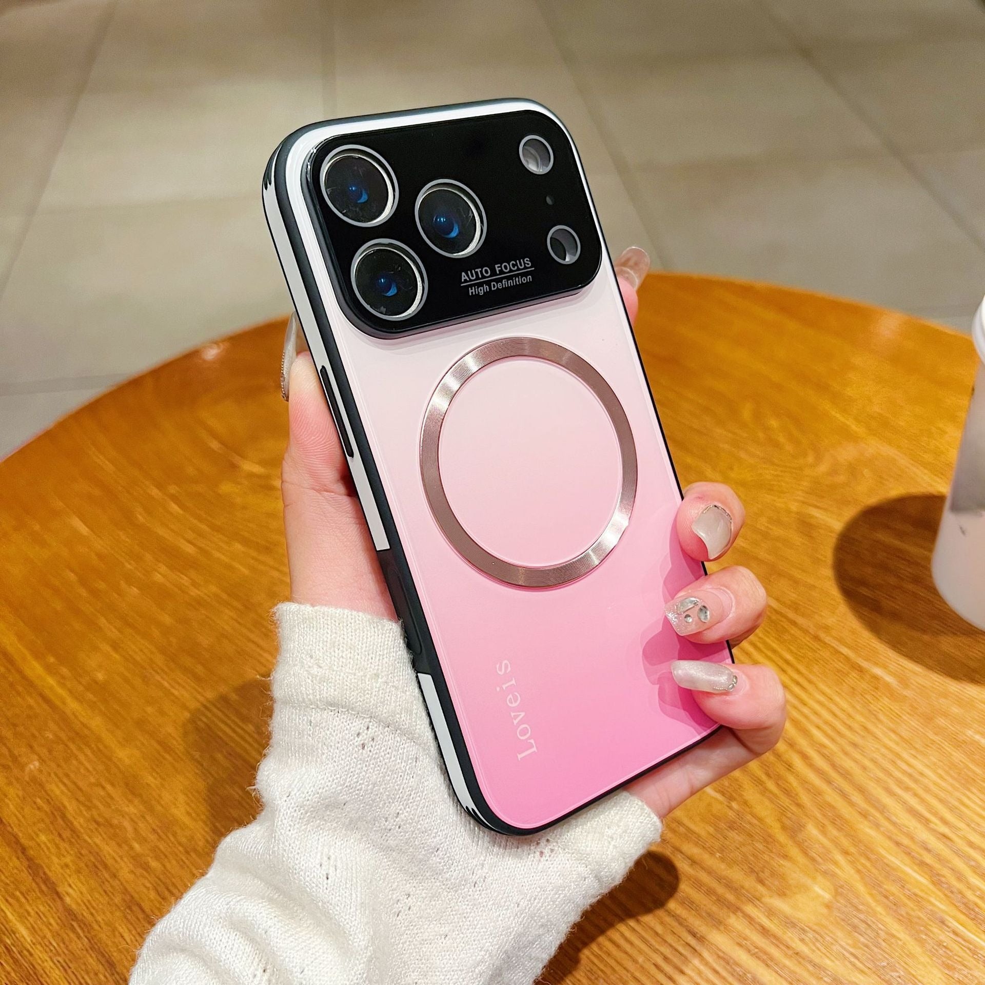 Aurora Gradient Magnetic Glass Case for iPhone