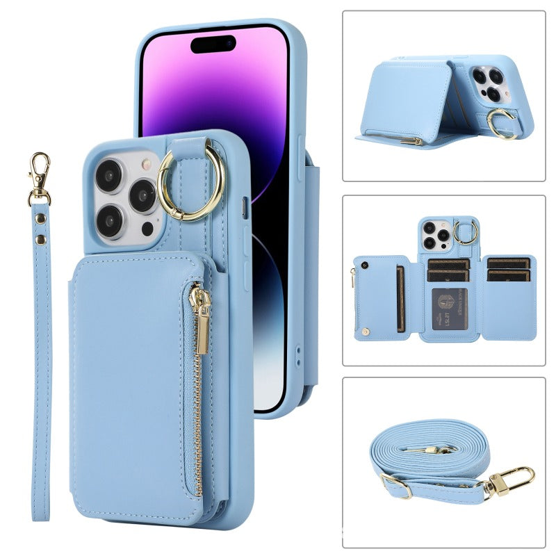 Leather Card Holder Case for iPhone